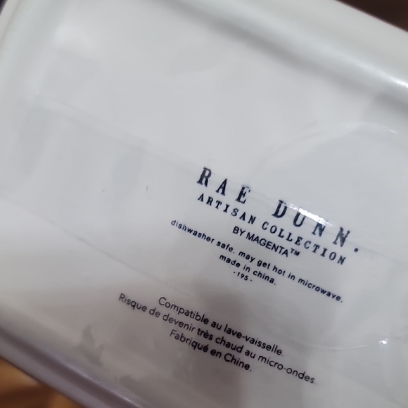 Rae Dunn White Pumpkin Butter Dish - Picture 3 of 3
